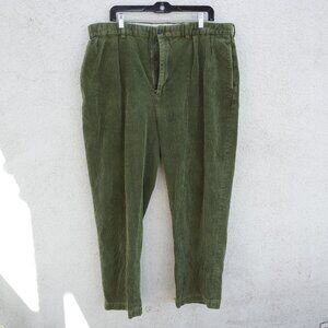 Vintage Polo Golf Ralph Lauren Wide Wale Corduroy Pants - Olive Green - 40x30